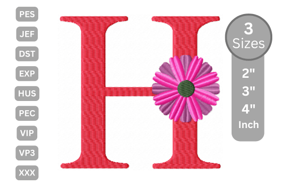Blossom Alphabet Letter - H Design Review