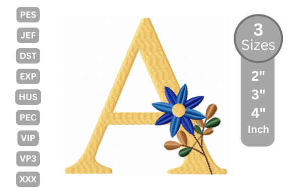 Botanical Flower Letter - a: A Designer's Holiday Review