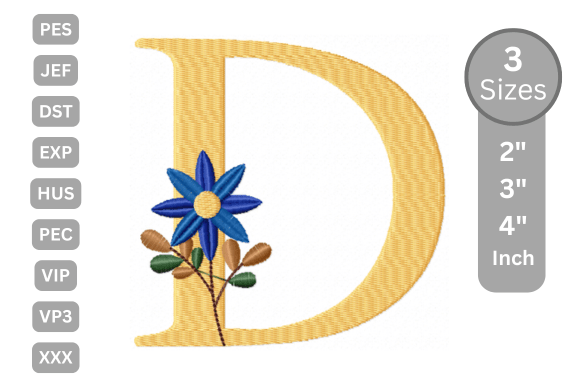 Botanical Flower Letter D Review