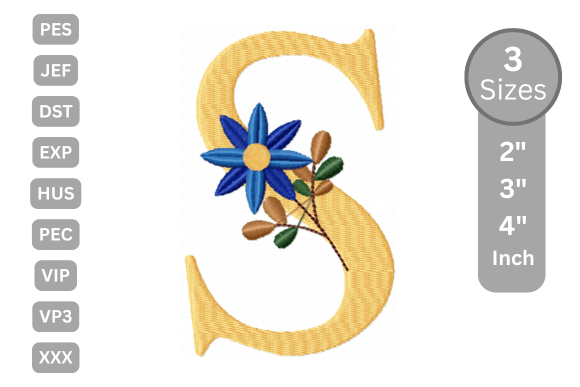 Botanical Flower Letter - S Review for Etsy Sellers