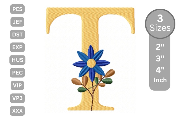 Botanical Flower Letter - T: A Designer's Review