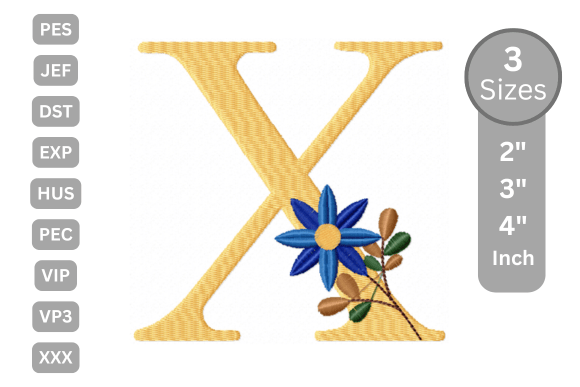 Botanical Flower Letter - X Review