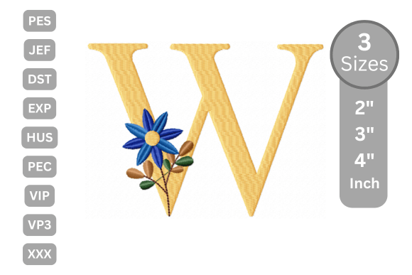 Boutique Review: Botanical Flower Letter - W