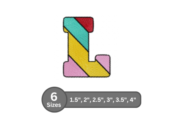 Candy Stripe Alphabet -L: A Seller's Review for Etsy