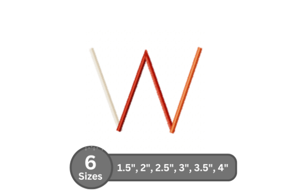 Color Bar Alphabet -W: A Designer's Review for Small Business Merch