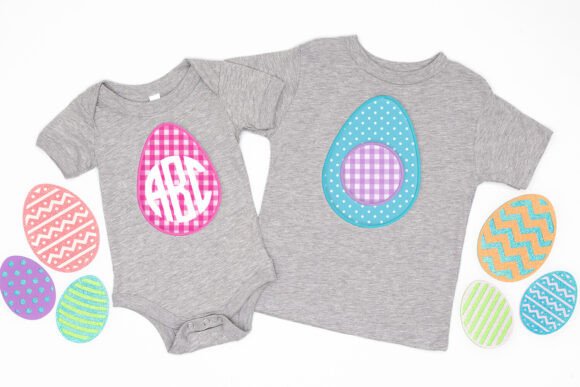 Easter Egg Round Monogram Frame Applique Review
