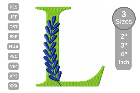 Elegant Floral Alphabet Letter-L: A Boutique Review