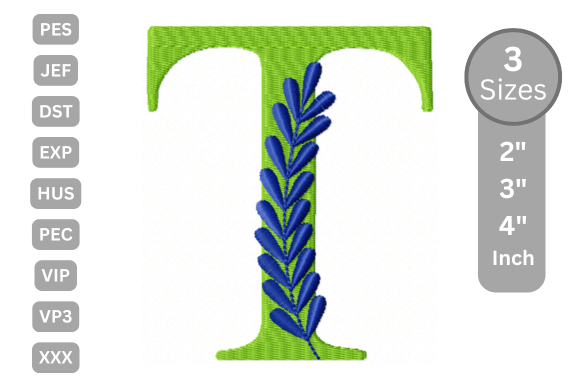 Elegant Floral Alphabet Letter-T Review
