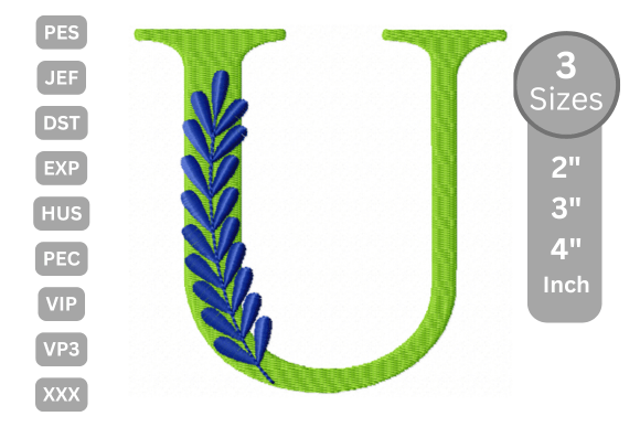 Elegant Floral Alphabet Letter-U Review