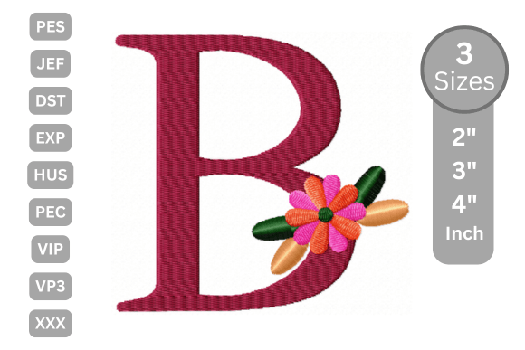 Floral Alphabet Letter - B Review for Handmade Gifts