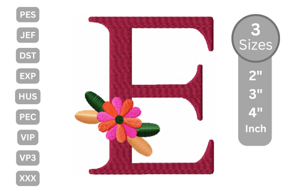 Floral Alphabet Letter - E Review for Boutique Apparel