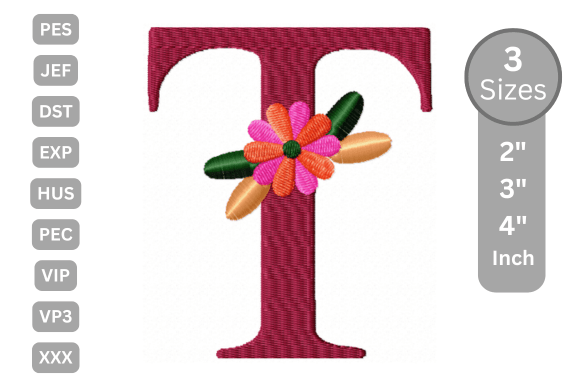 Floral Alphabet Letter - T Review
