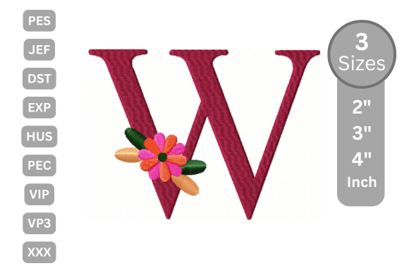 Floral Alphabet Letter - W Review
