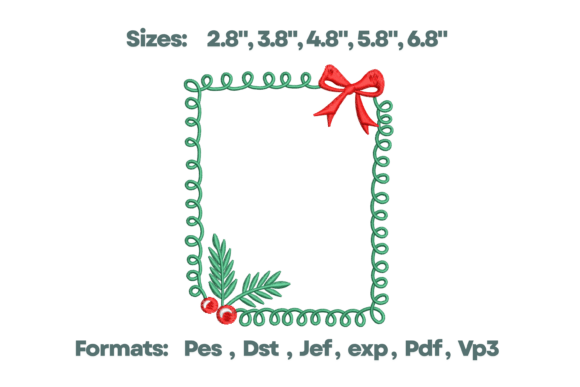 Holly Garland Frame Monogram Border Review