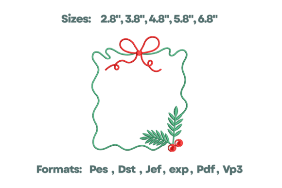 Holly Sprig Frame Christmas Monogram Review
