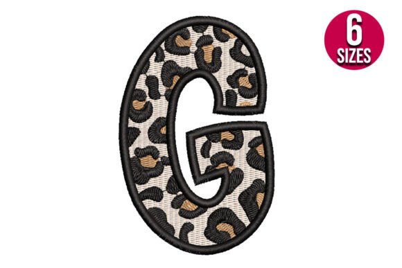 Leopard Print Alphabet Font Letter G Review