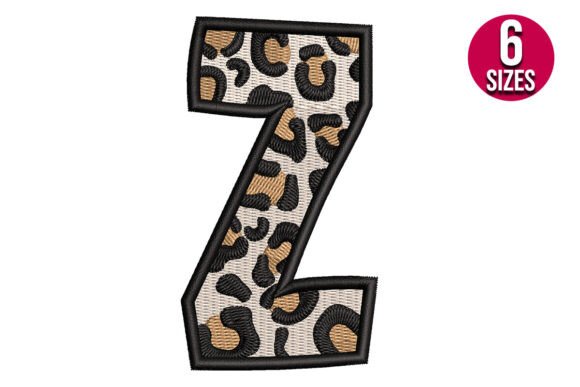 Leopard Print Alphabet Font Letter Z Review