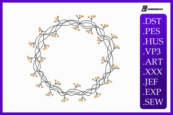 Vine Wreath Embroidery Design Review